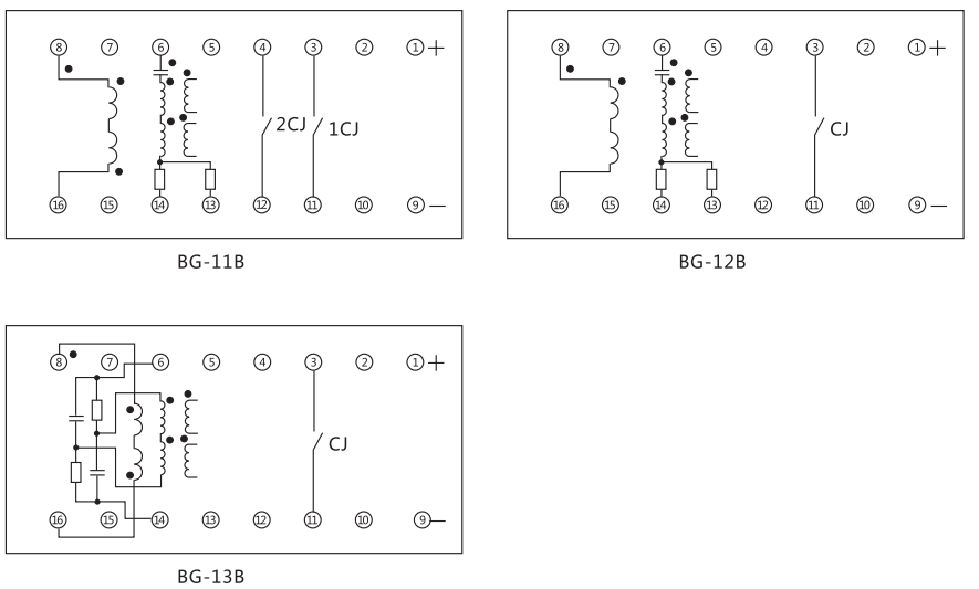  BG-13B內部接線及外引接線圖